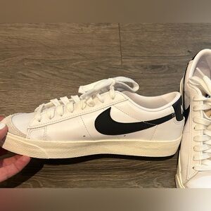 Nike Blazer low top sneakers.  WORN ONCE!  Size 7
